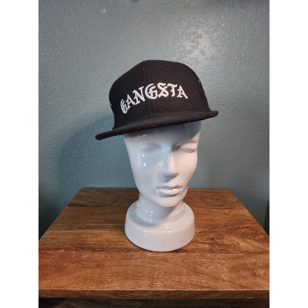 4Hunnid Gangsta Snapback Hat Black White Embroidery YG Streetwear Cap Adjustable